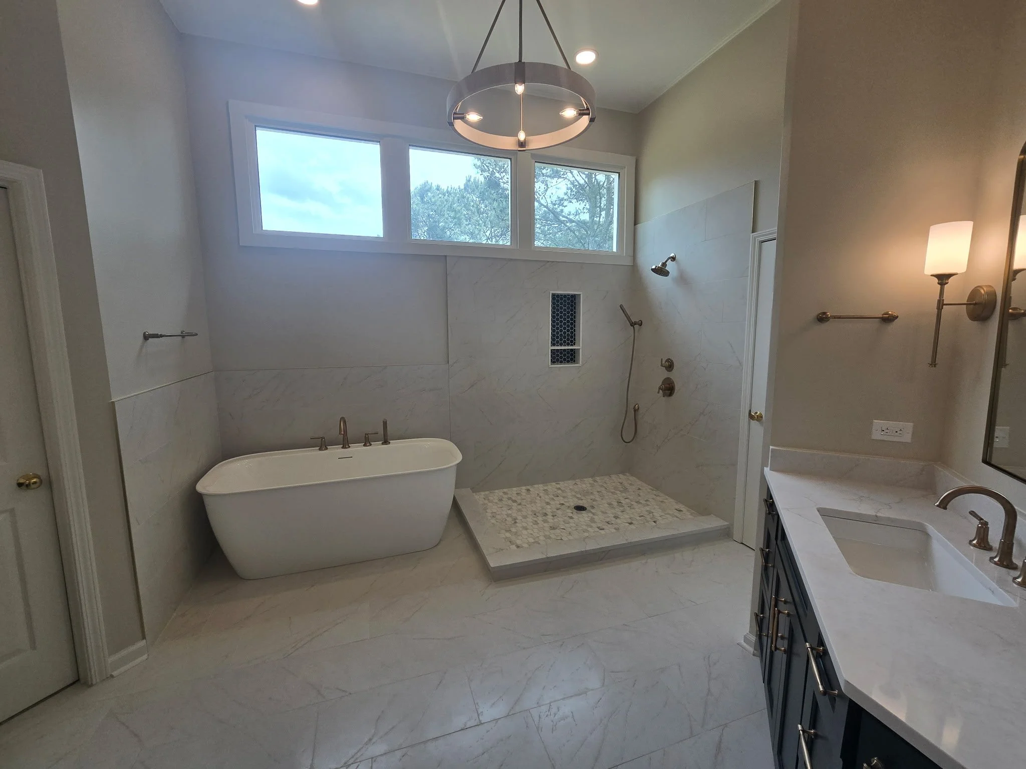 Luxury bathroom remodel in Newnan GA by CP Tile & Remodeling