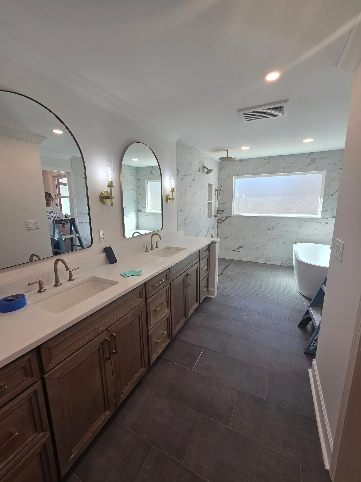 Luxury bathroom remodel in Newnan GA by CP Tile & Remodeling