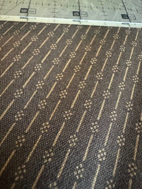 Dark Brown/tan Moda Print Fabric