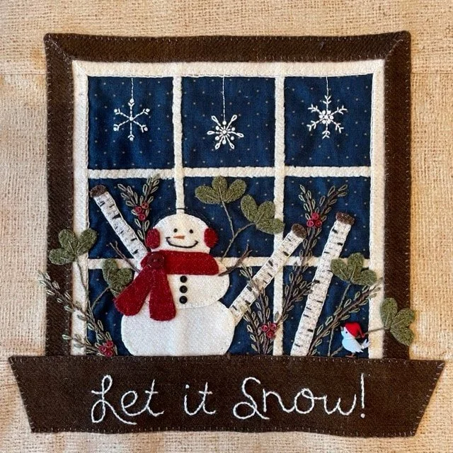 Wooly Window Boxes (Block #1) Let it Snow!