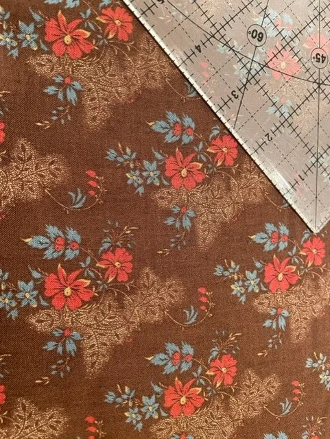 Brown Floral Fabric