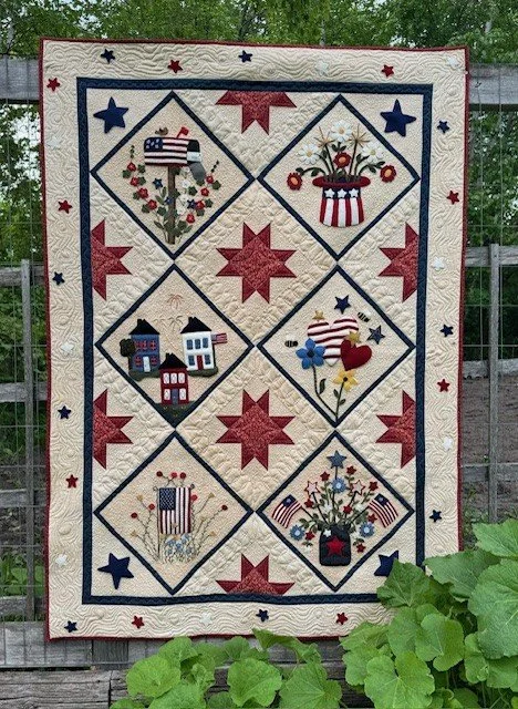 Stitching Across America finished quilt