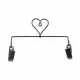 5" Heart Clip Holder