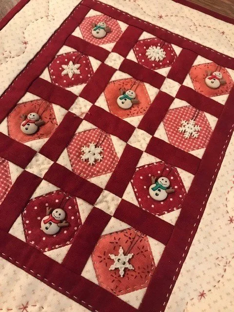 Snow Buttons Digital Pattern