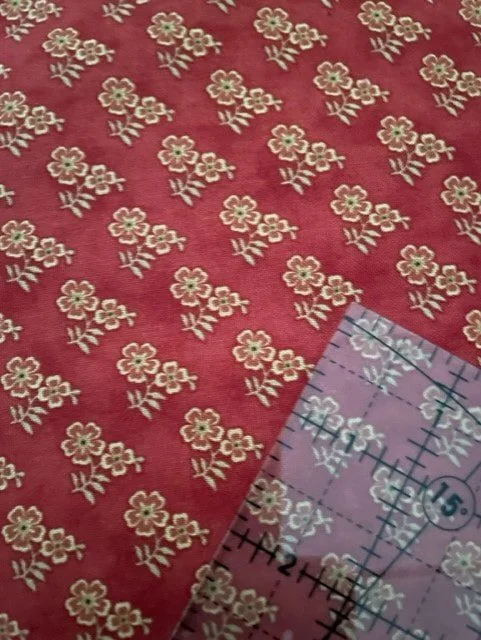 Red Print Fabric