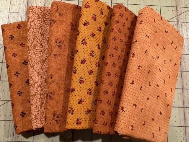 Bundle of Gold Fat Quarters Fabric Bundle