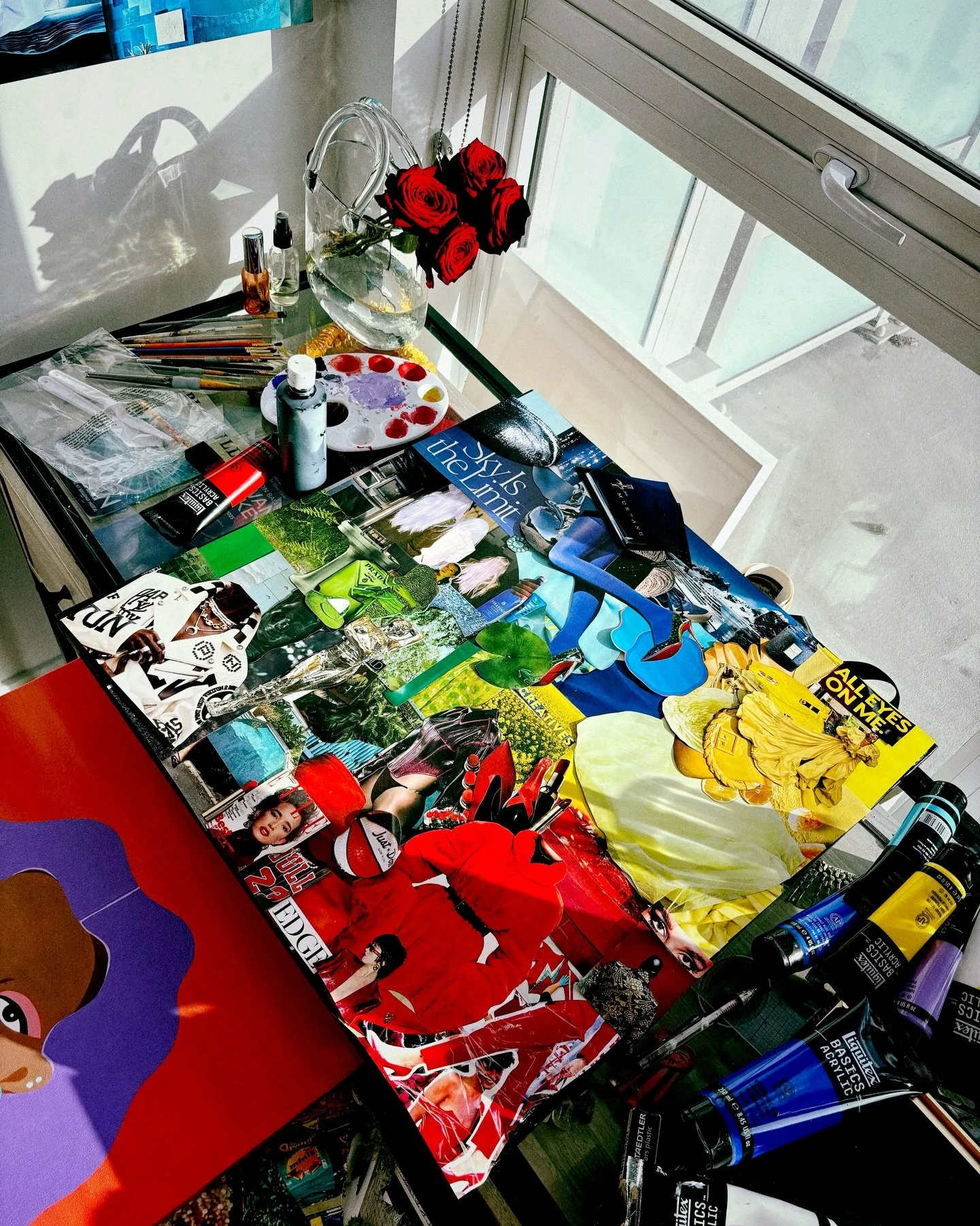 🎨🌹💫my creation station💫🌹🎨

#artist #collage #painter #dtlaart #losangelesartist