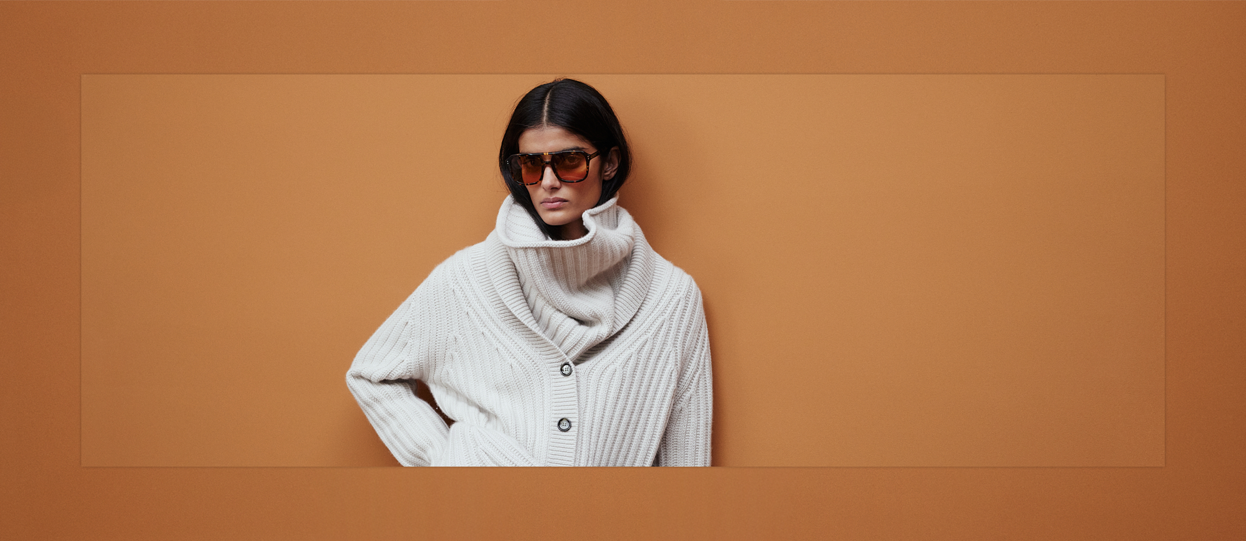 Editorial lookbook layout for luxury fashion brand