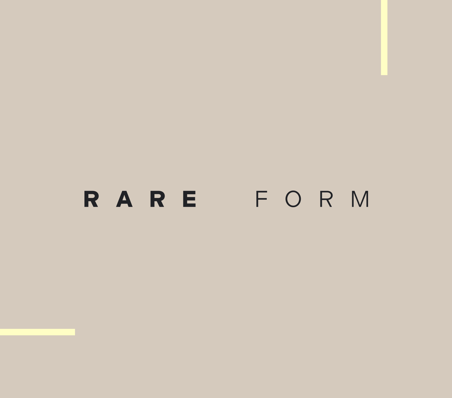 Rare Form luxury fitness studio brand and digital experience