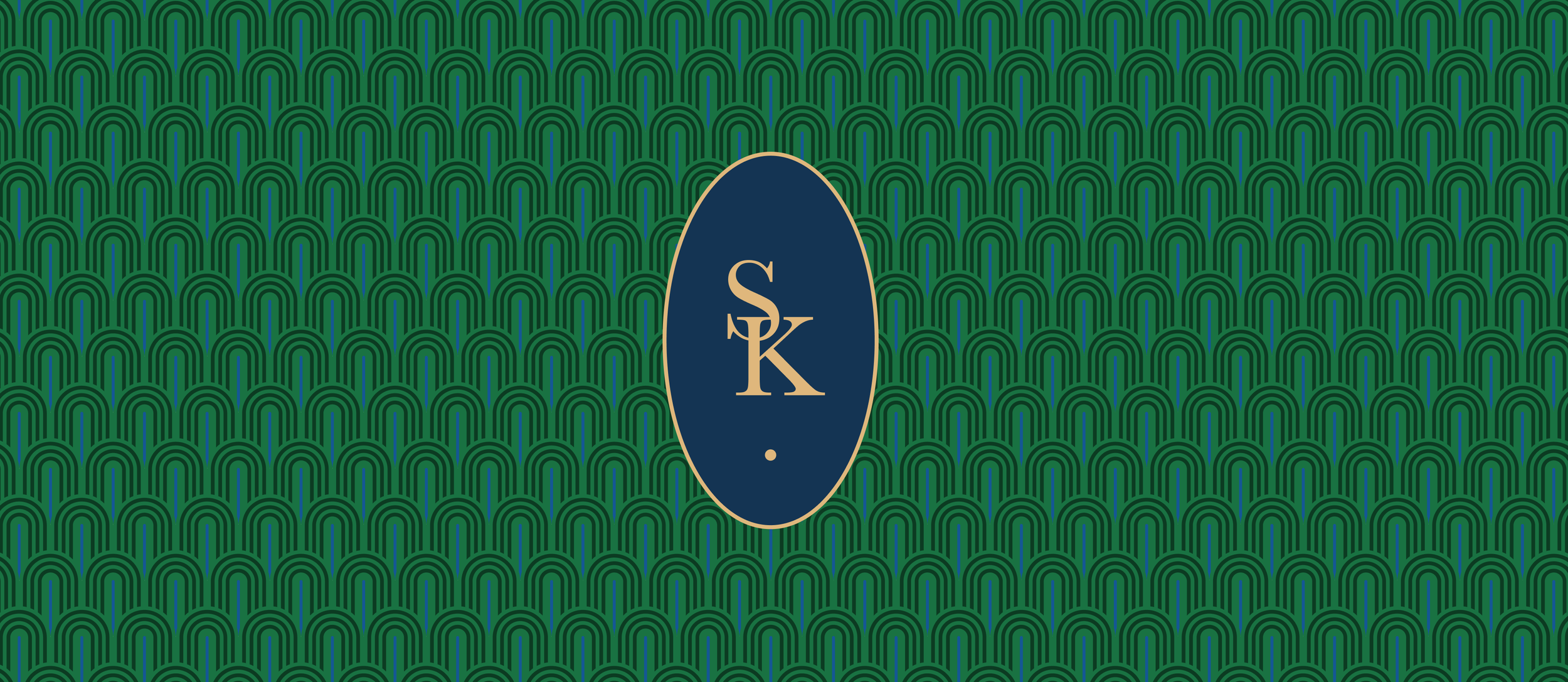 Serra Kirdar luxury multi-brand identity design featuring bespoke pattern, refined colour palette and contemporary typography by Rain London Creative.