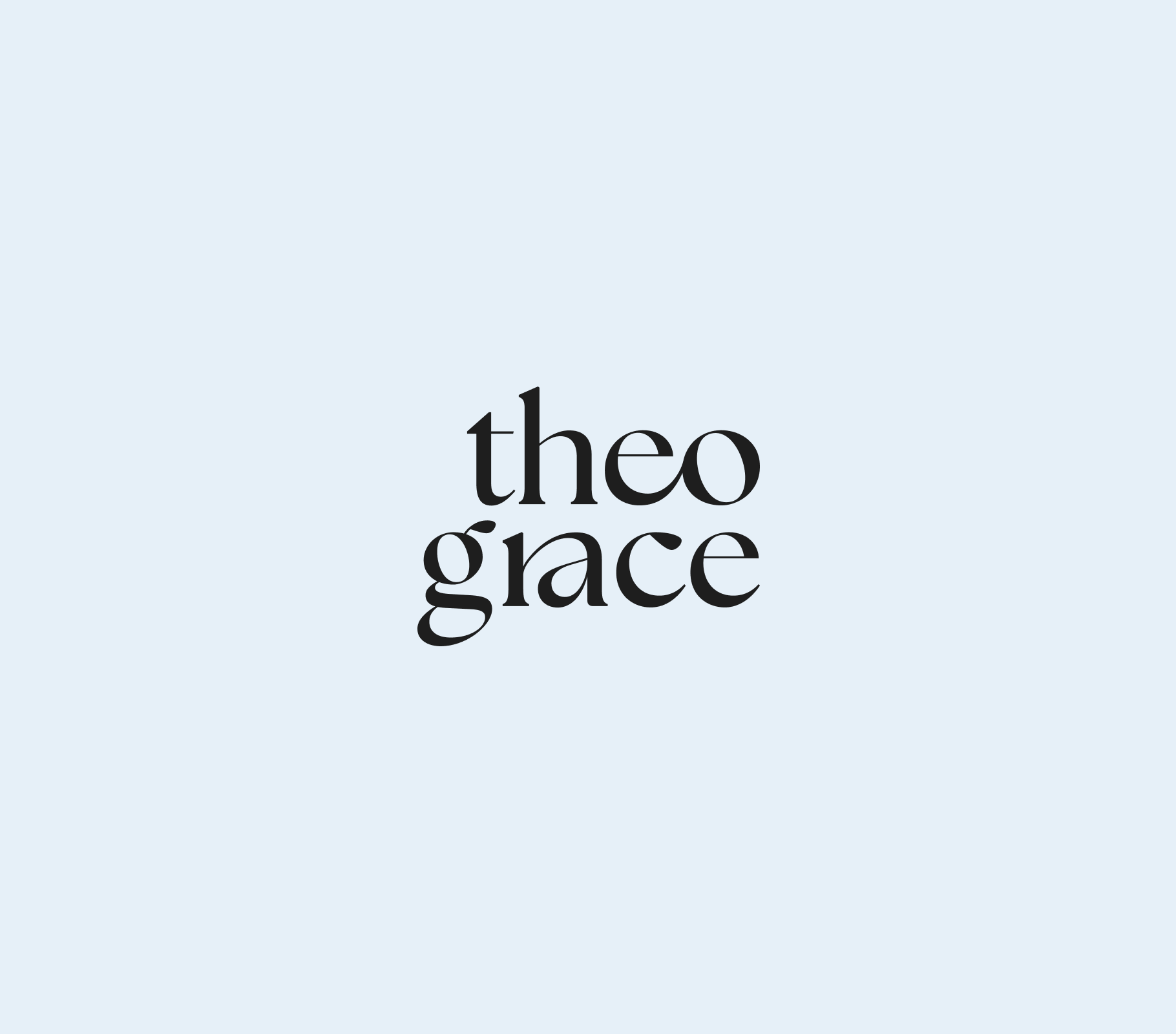 Theo Grace by Nicky Hilton fashion jewellery branding and website design, featuring a modern black and blue visual identity with editorial styling.