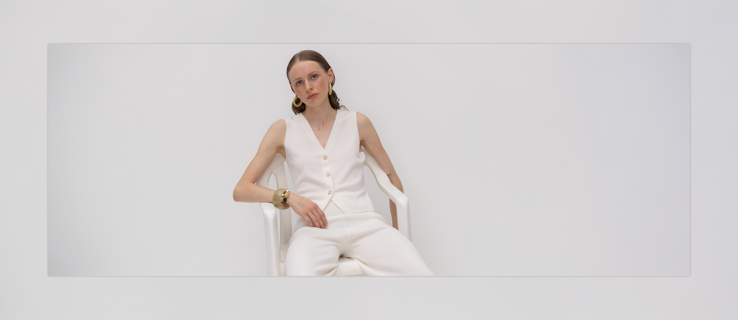 Editorial lookbook layout for luxury fashion brand Allude SS26
