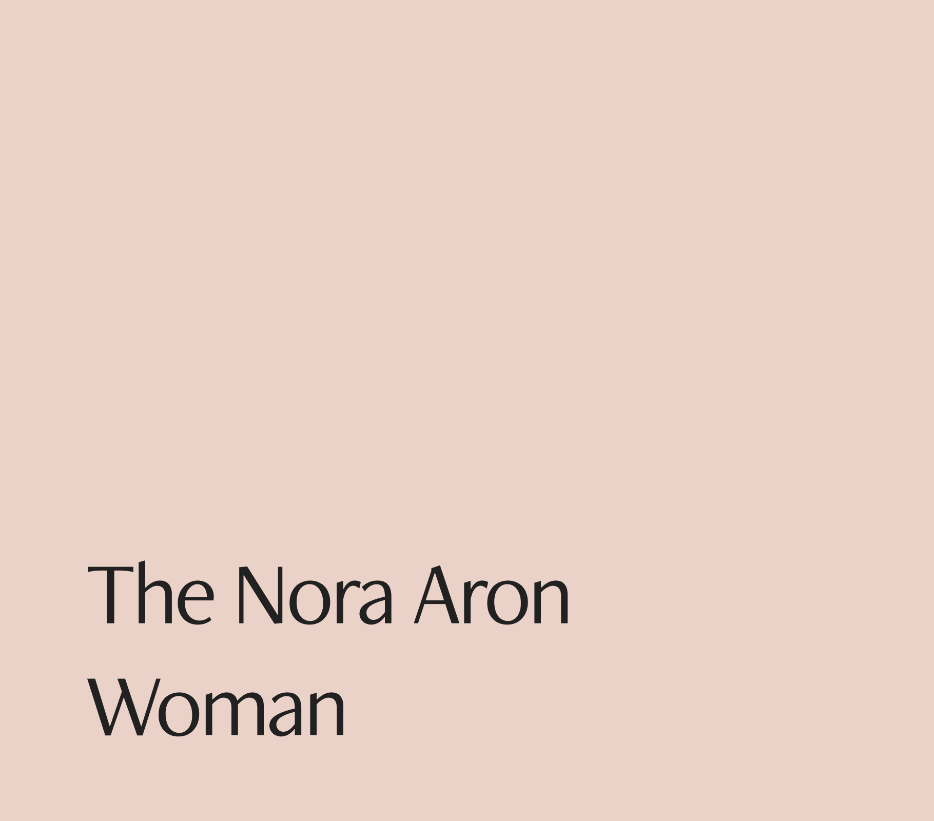 Investor deck and app interface design for Nora Aron, translating brand identity into a confident, contemporary digital experience.