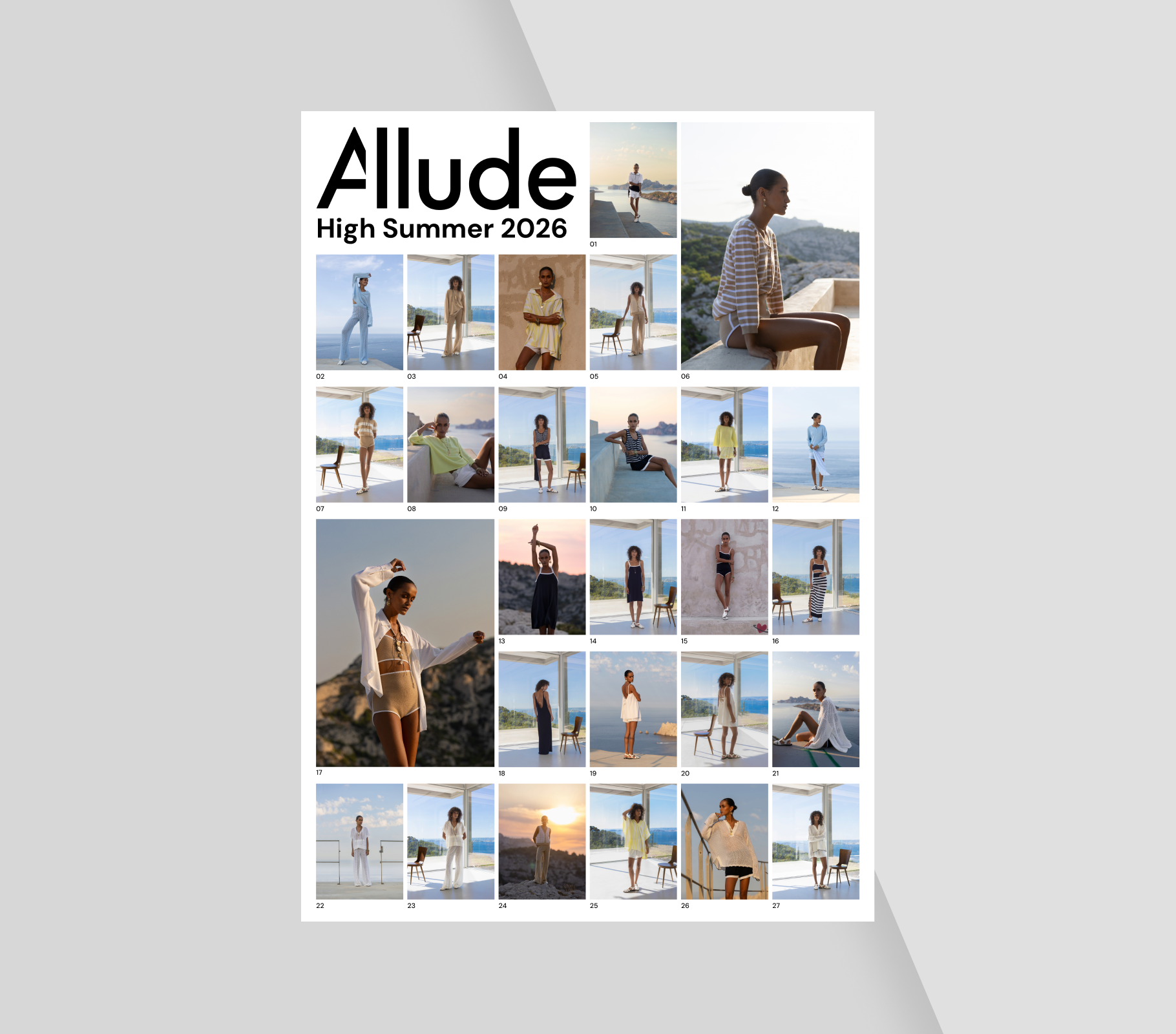 Allude High Summer 2026 lookbook design by Rain London Creative