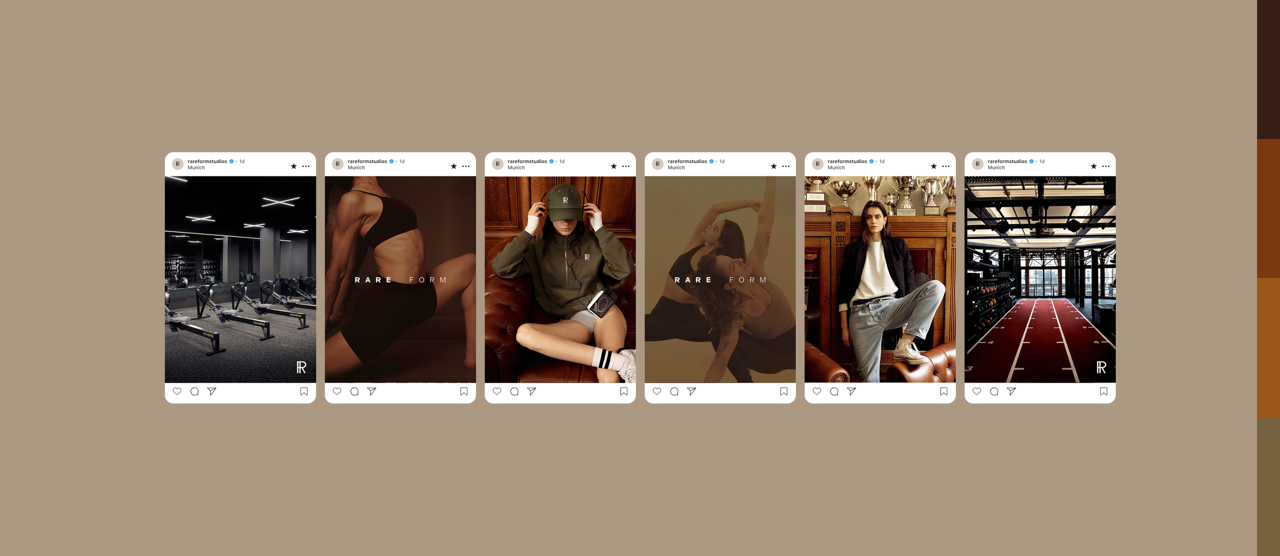 Rare Form luxury fitness studio brand and digital experience