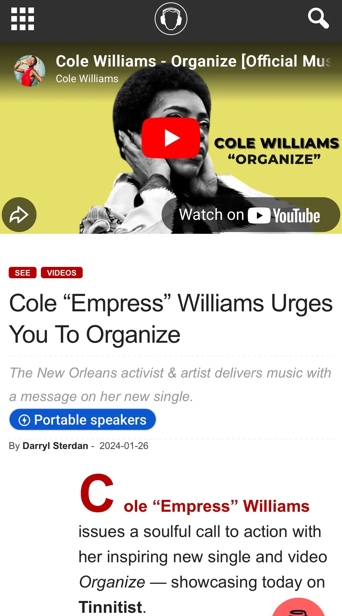 Cole “Empress” Williams Urges You To Organize
