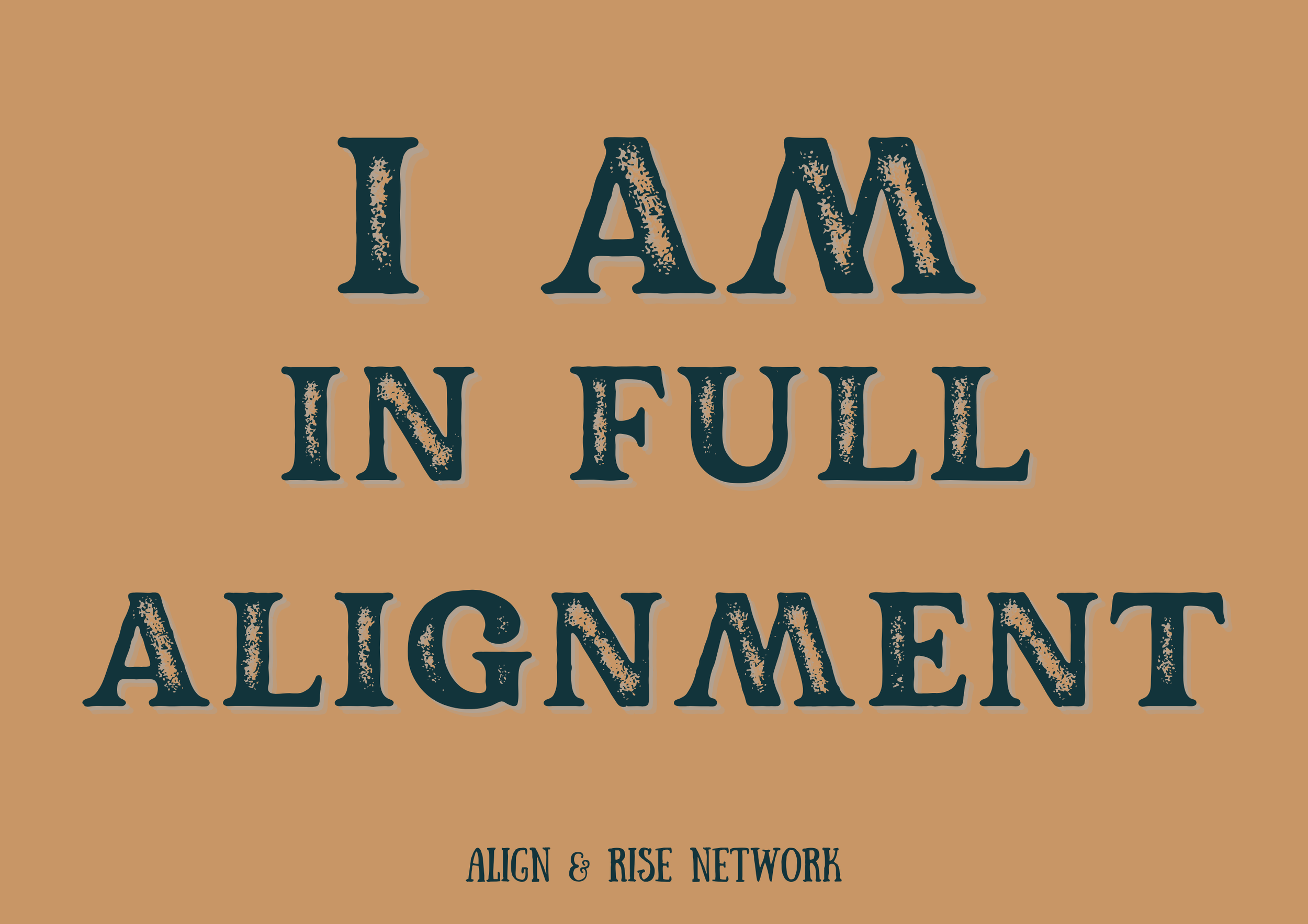 I AM IN FULL ALIGNMENT- A&R Cards