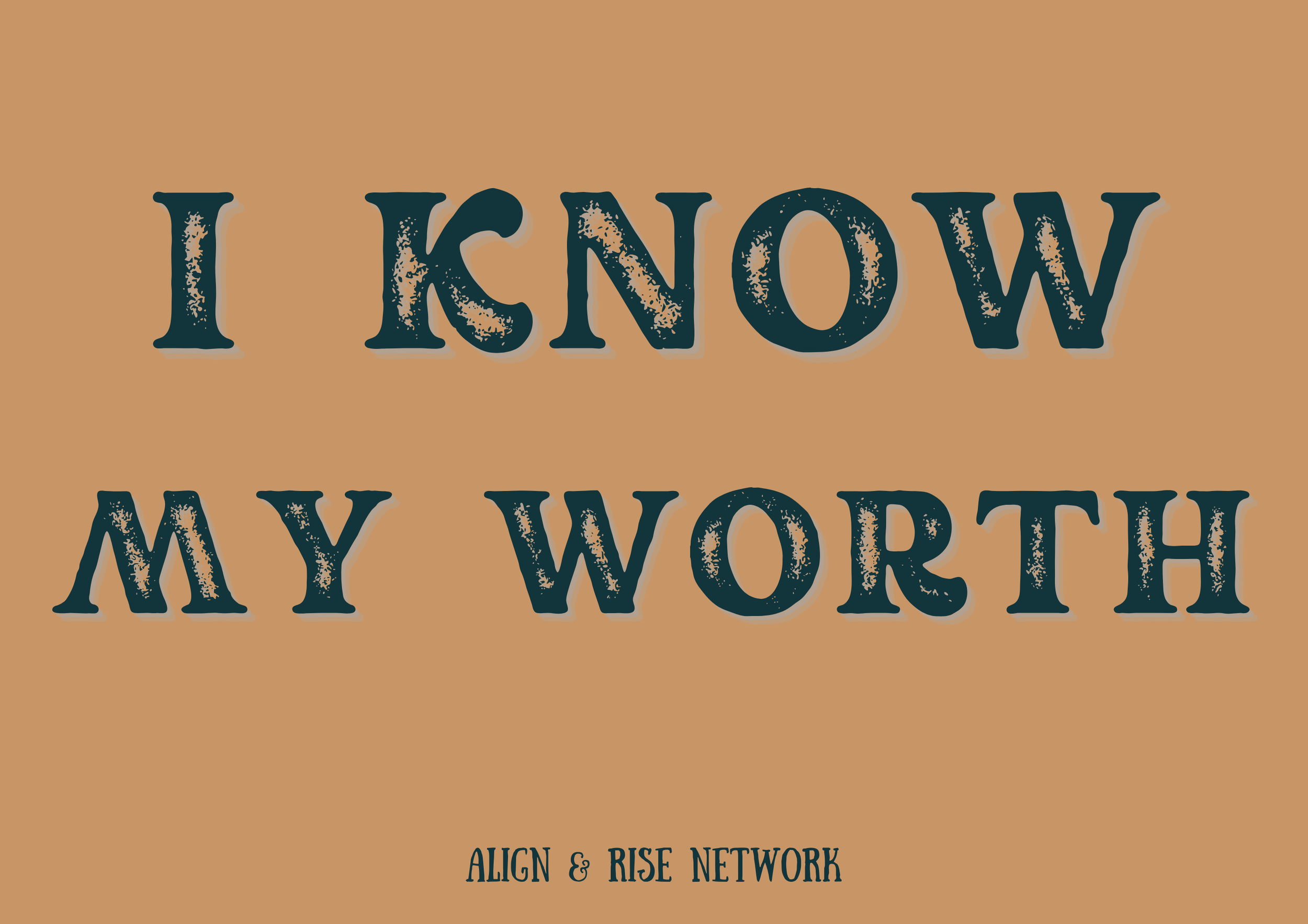I KNOW MY WORTH - A&R Cards