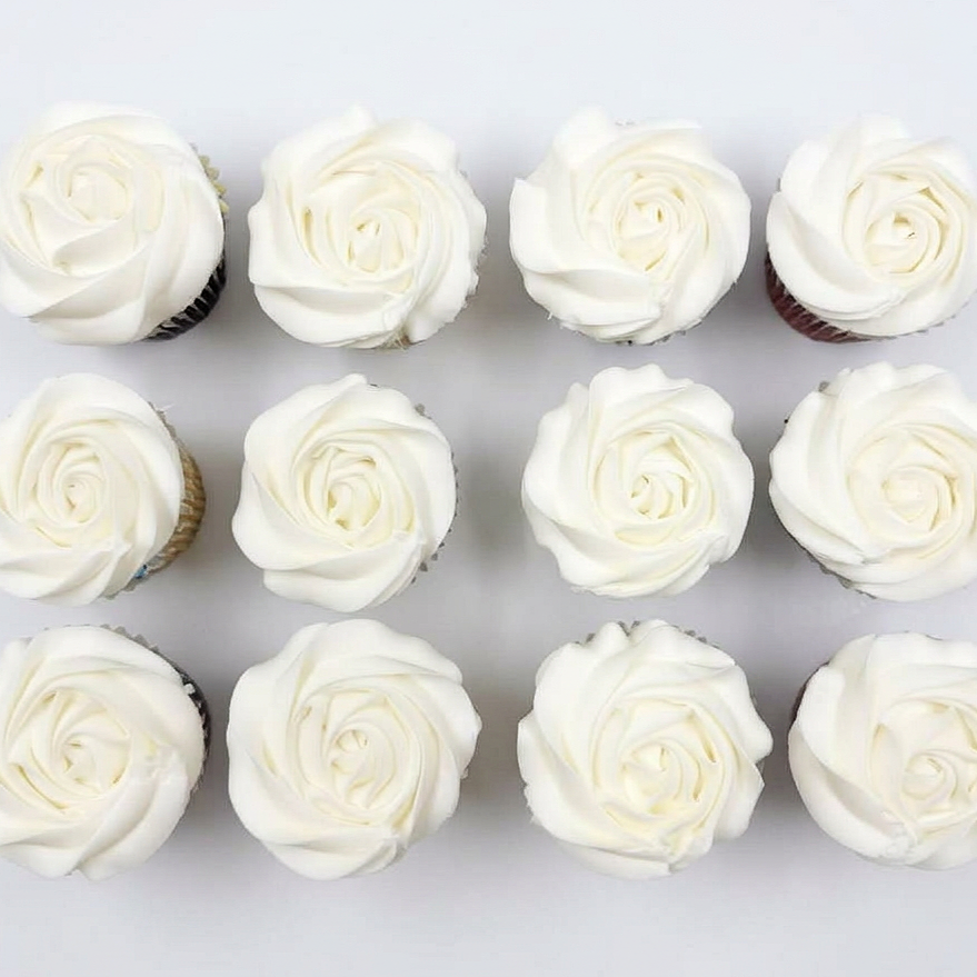 Rose-Swirl Cupcakes