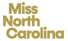 Text that says 'Miss North Carolina' in gold-colored letters.