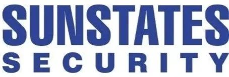 SunStates Security logo with bold blue text on a white background