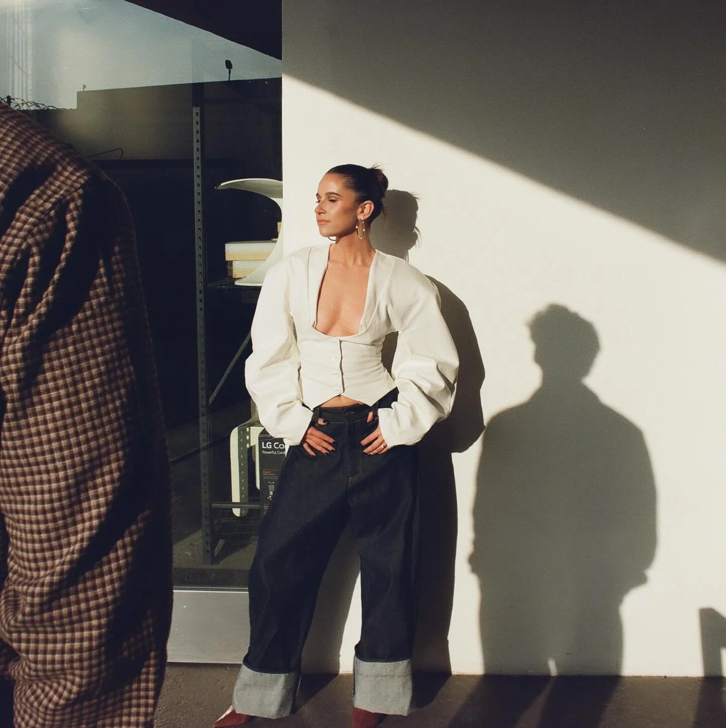 Imagine being this cool 😮&zwj;💨 

glam on @lexirubin for her engagement shoot 🤎 
📸 @rachelartimephoto 

#glambykylie #makeupartist #losangeles