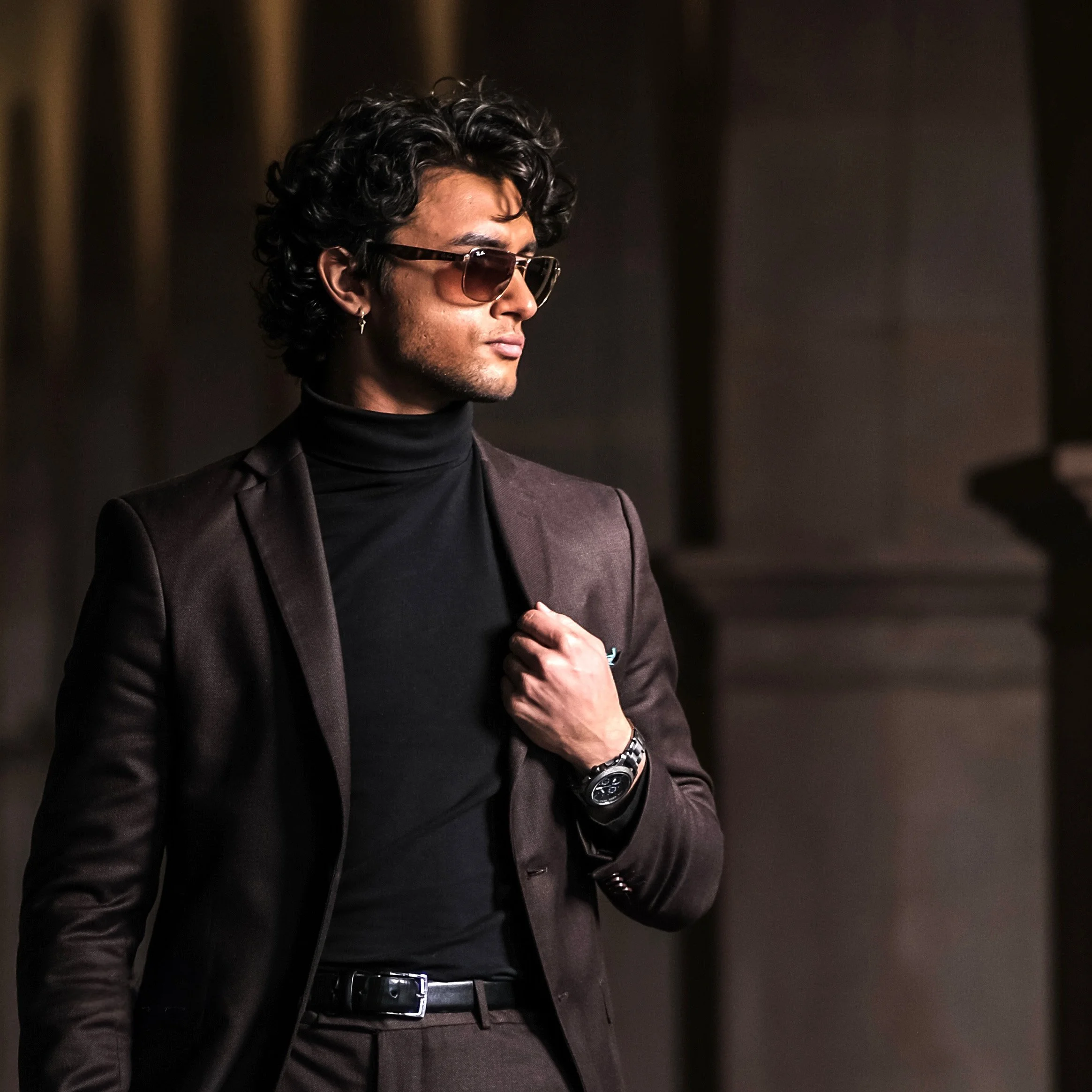 Jett Williams actor and model fashion portrait on camera