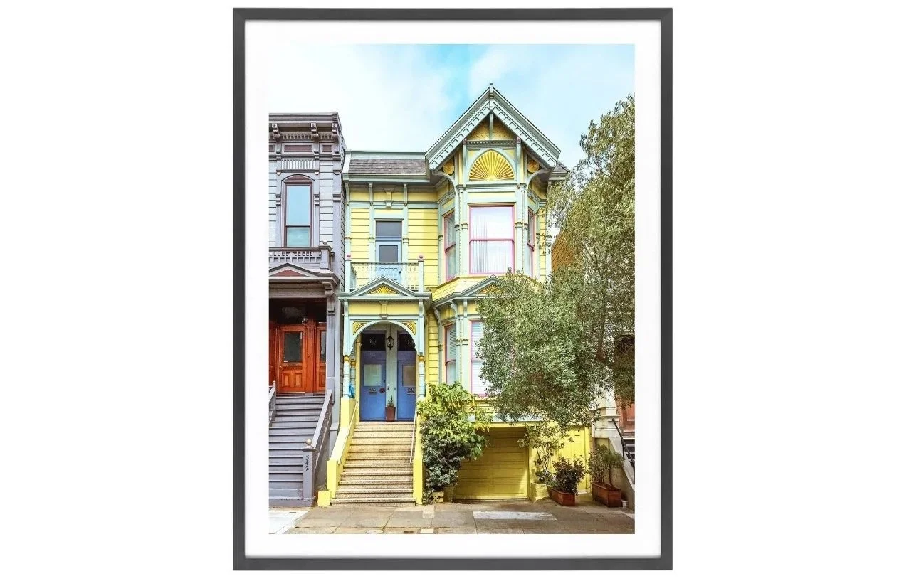 Yellow Victorian house