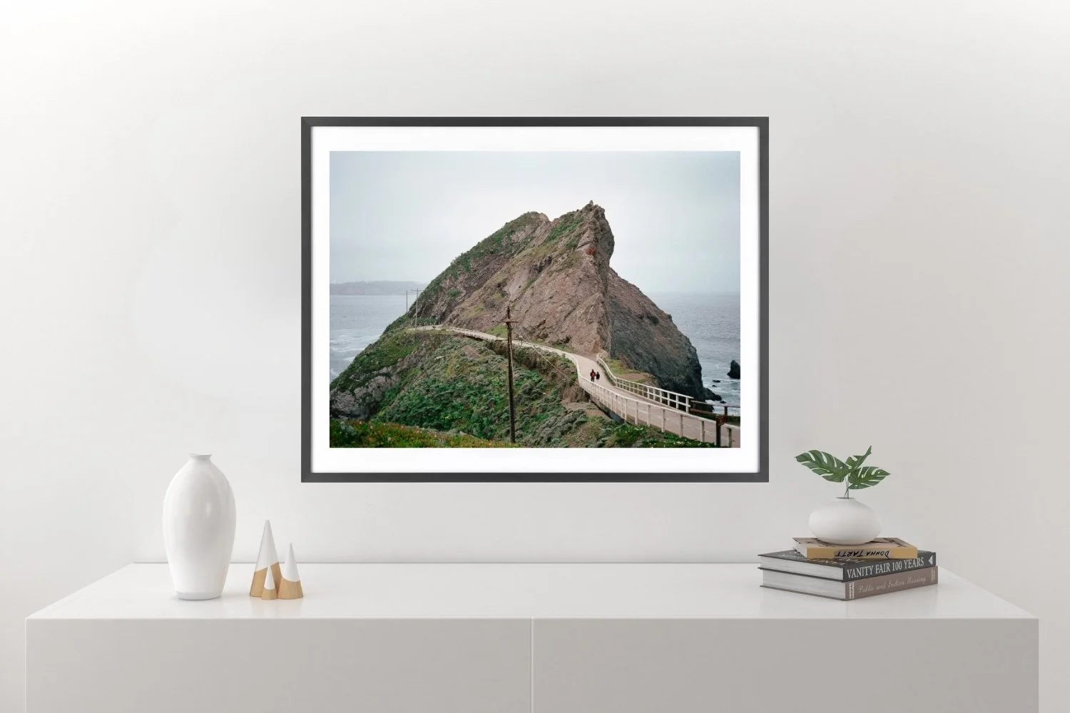 wall display Road towards a rock