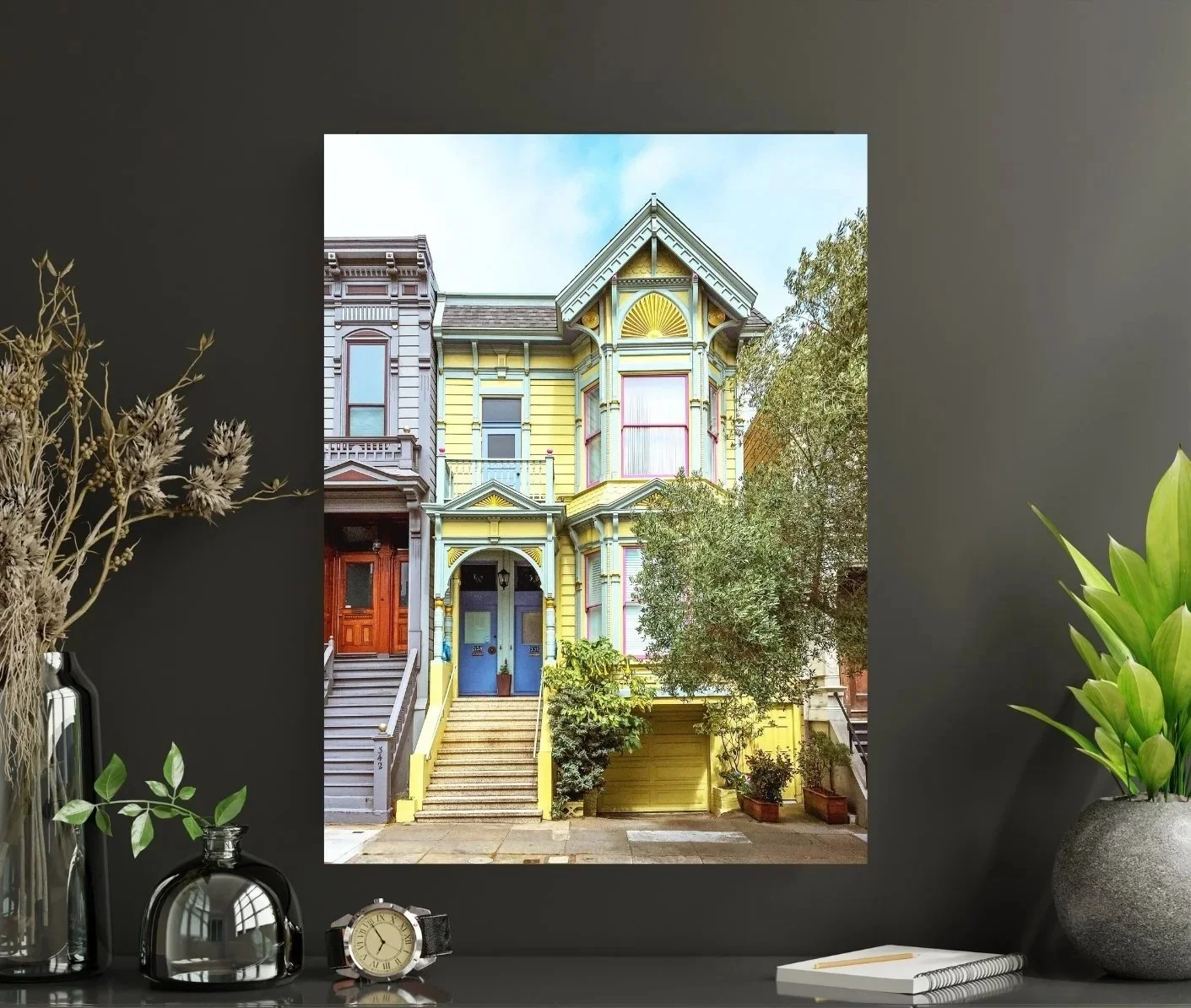 Yellow Victorian house