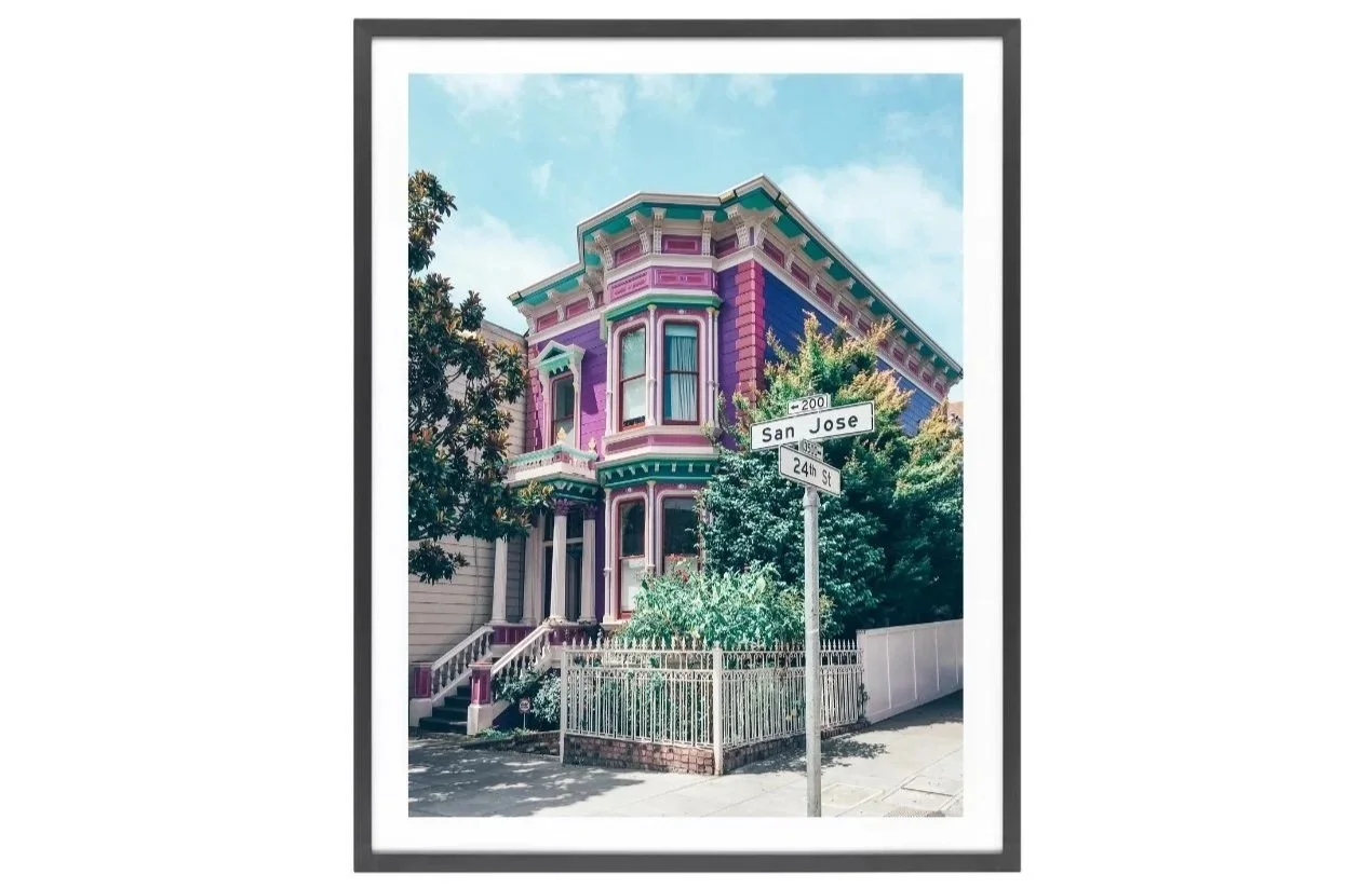 Pink Victorian house