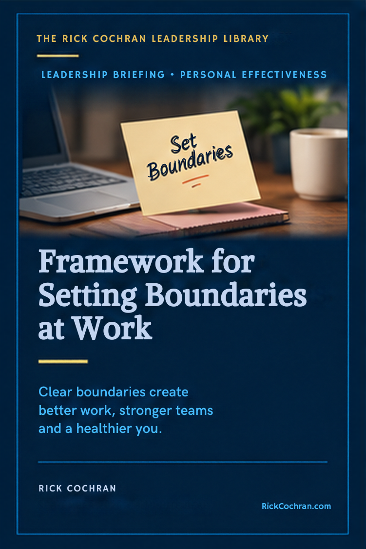 Framework for Setting Boundaries at Work Leadership Briefing