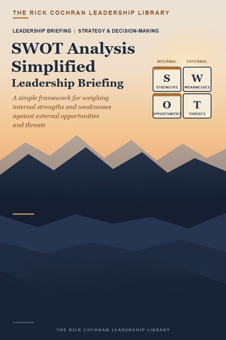 SWOT Analysis Simplified Leadership Briefing