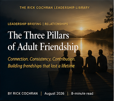 The Three Pillars of Adult Friendship Leadership Briefing