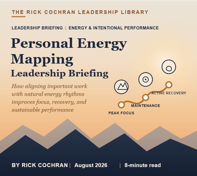 Personal Energy Mapping Leadership Briefing