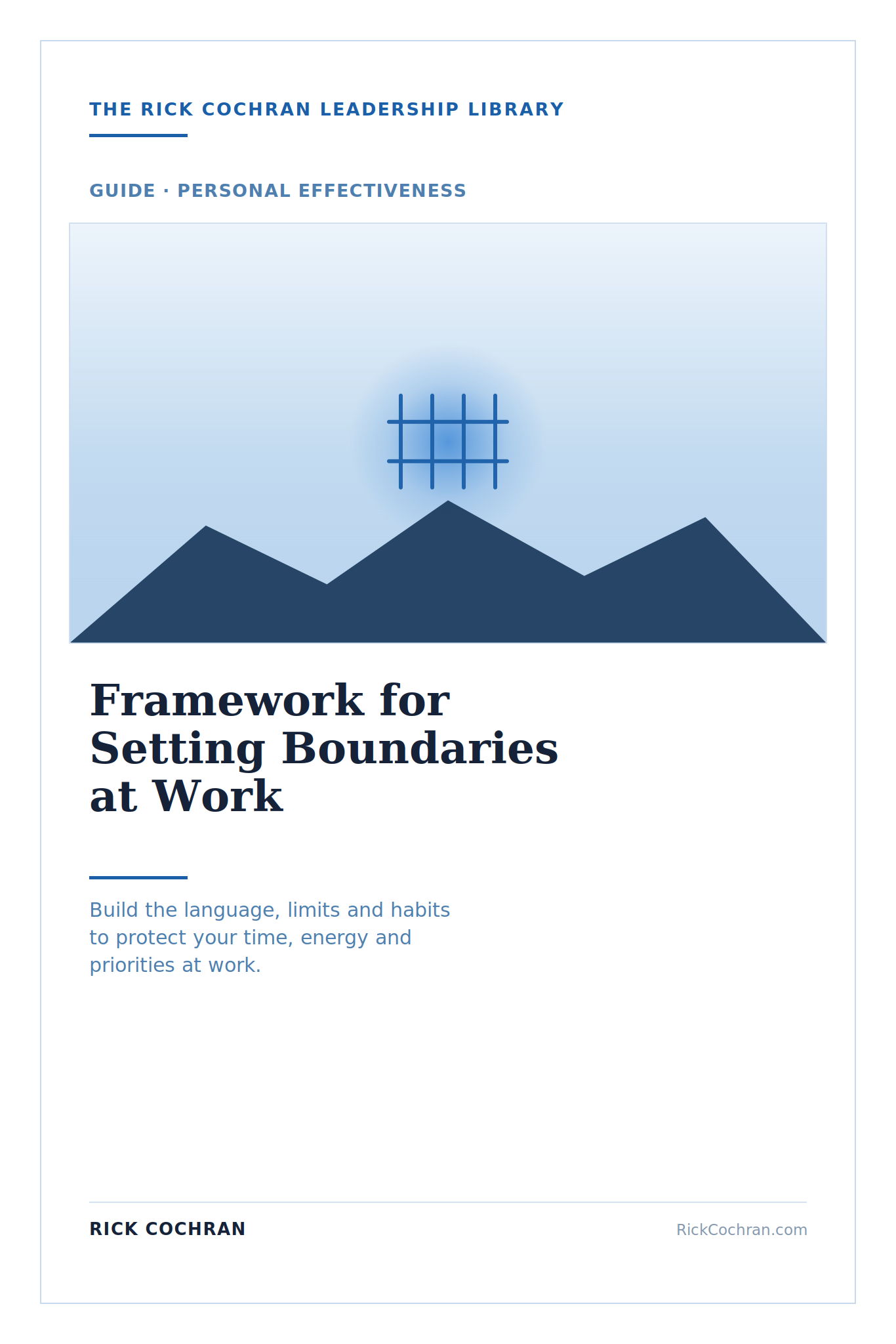 Framework for Setting Boundaries at Work Guide