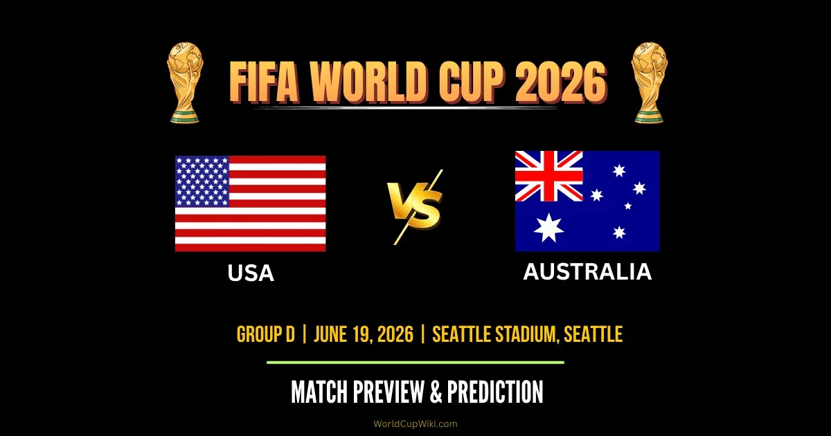 FIFA WORLD CUP - USA vs Australia