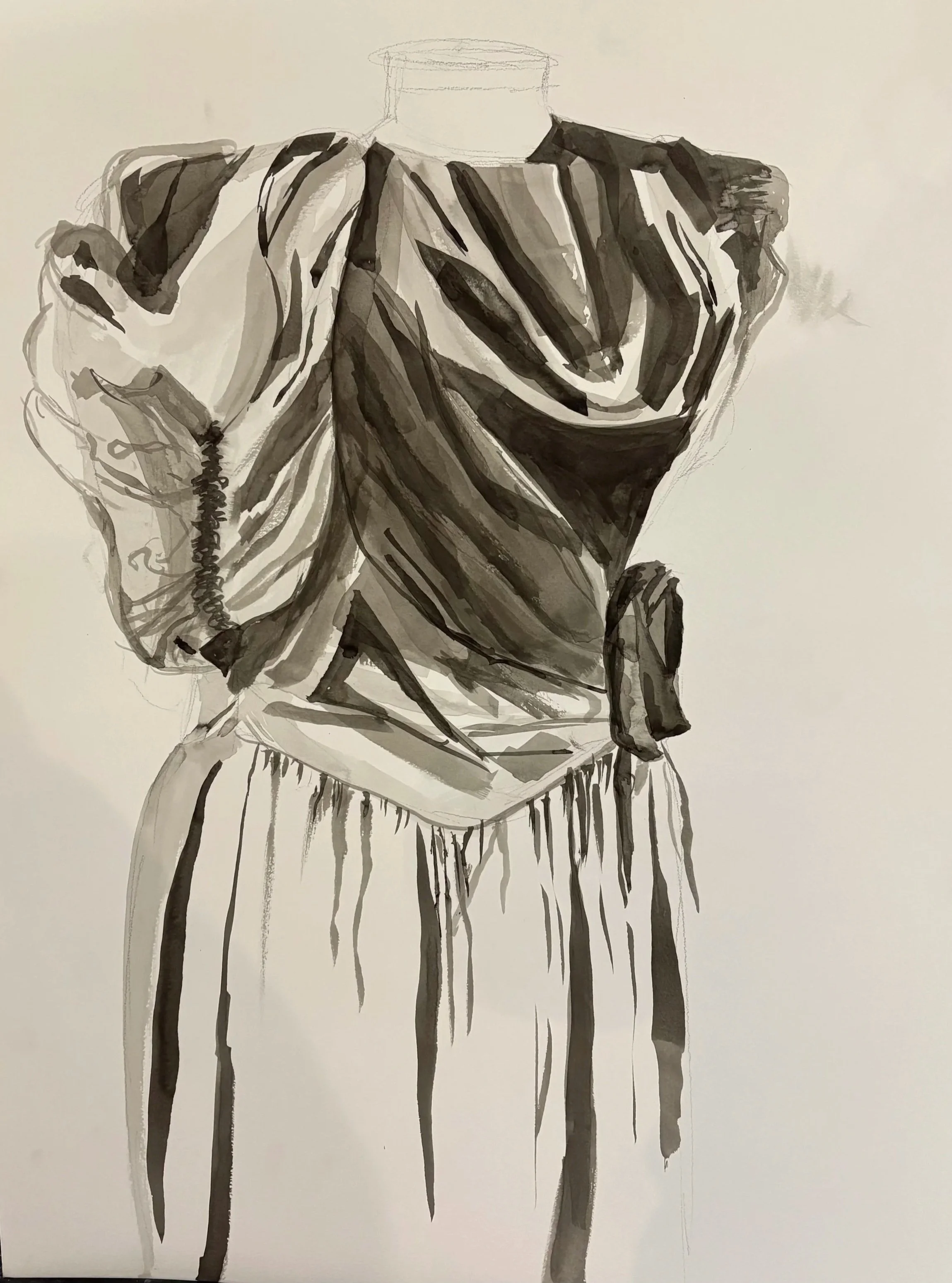 Ink on paper 
12x24''
2025