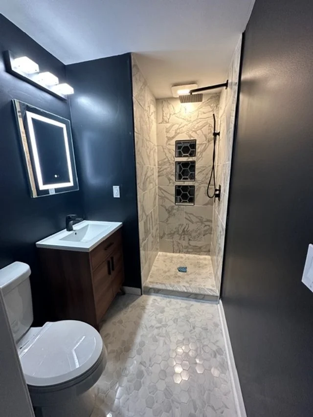 Half to Full Bathroom Conversion