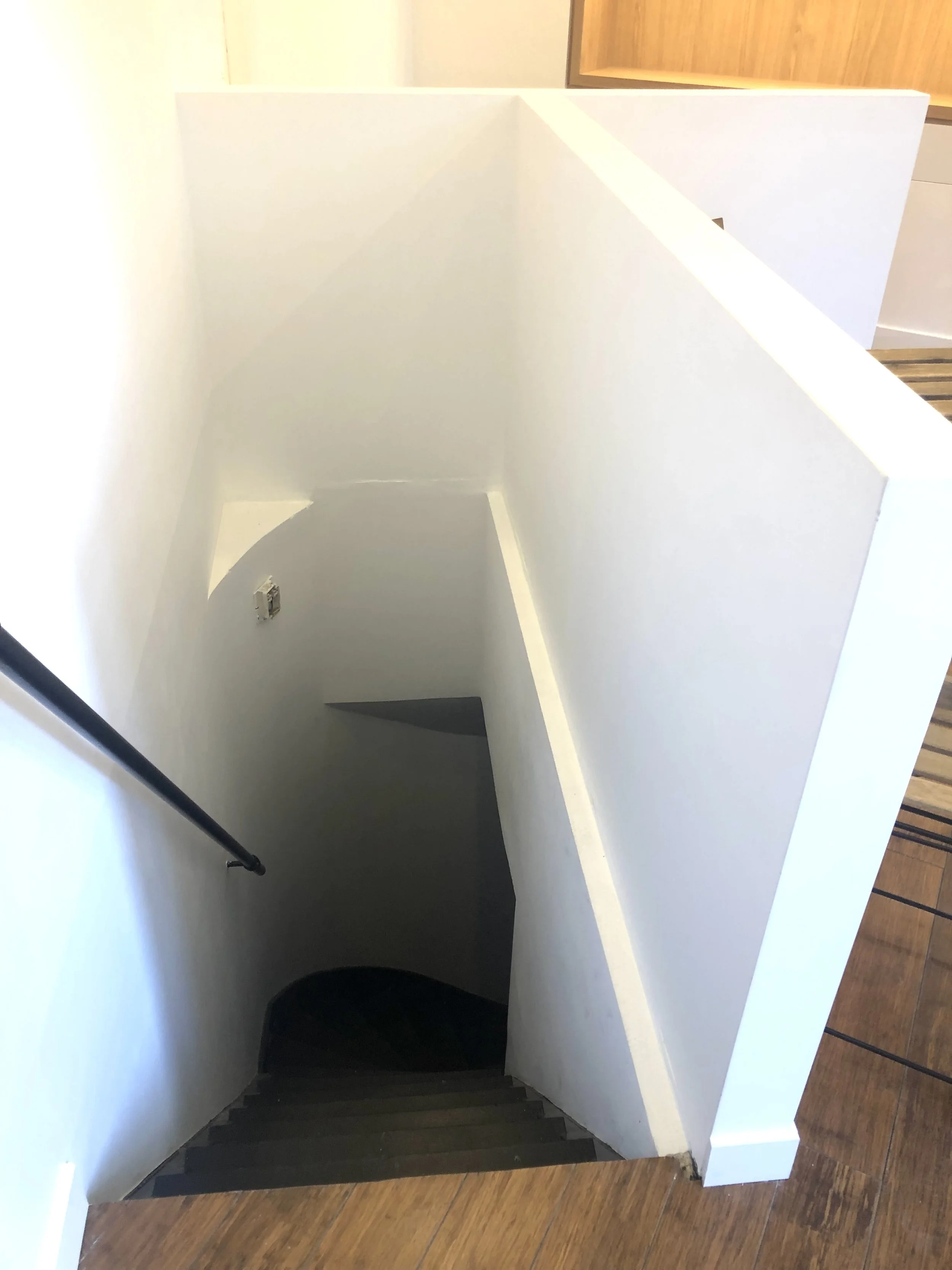 staircase to basement area