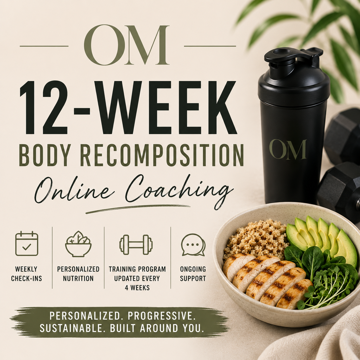 Body Recomposition | Monthly Online Coaching (3-month)