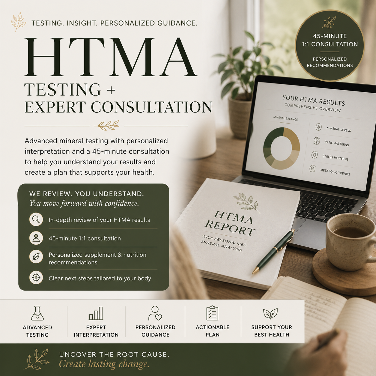 Hair Tissue Mineral Analysis (HTMA) + Expert Consultation