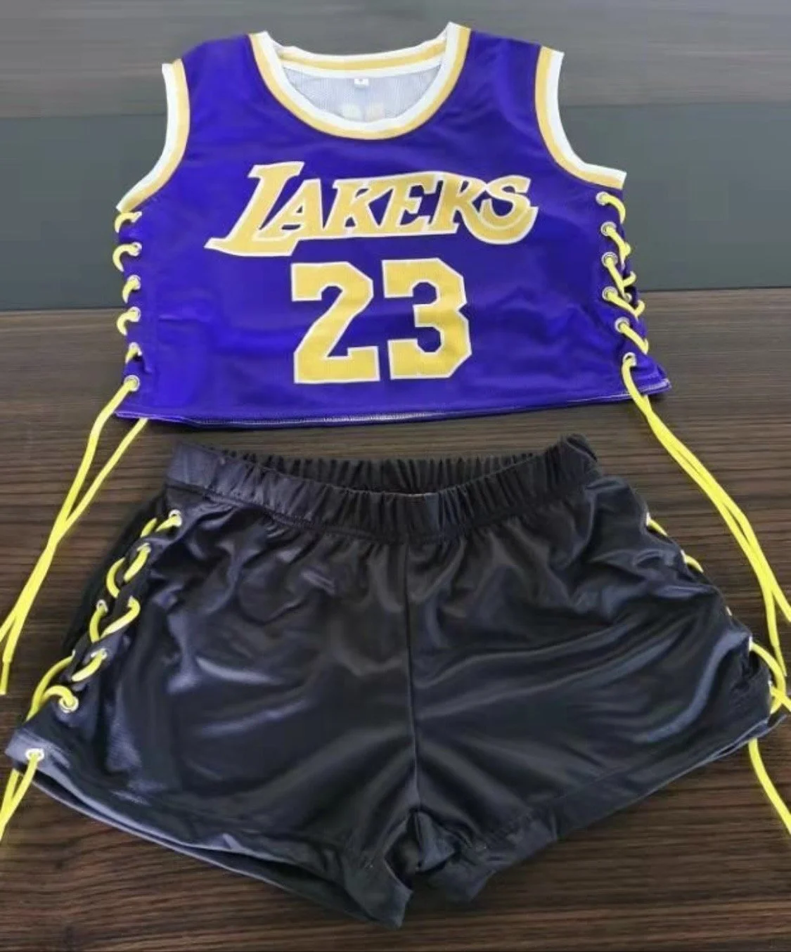 Team Spirit Basketball Crop Top & Shorts Set