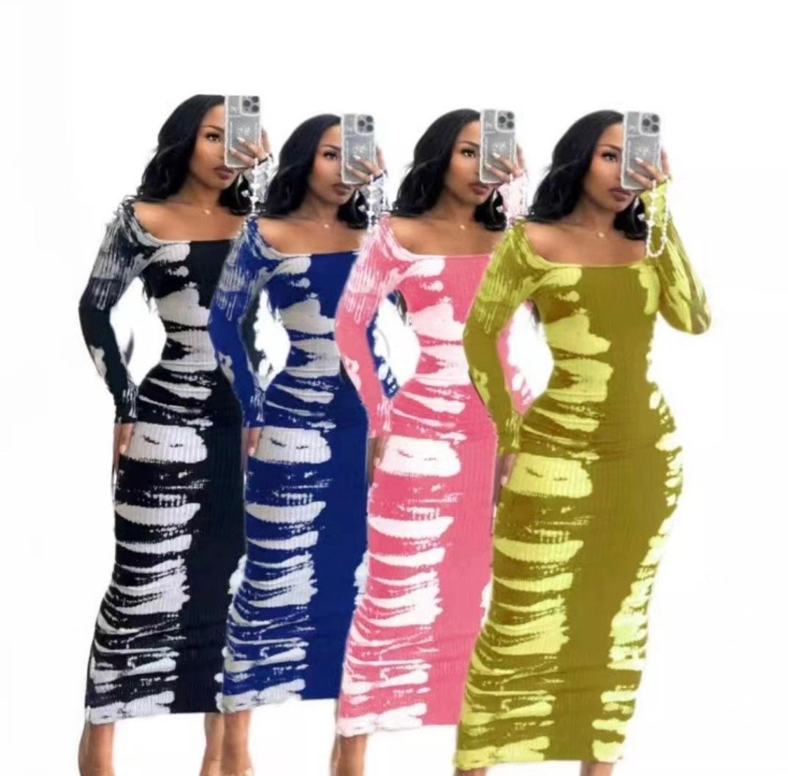 Fitted Long sleeve Dress