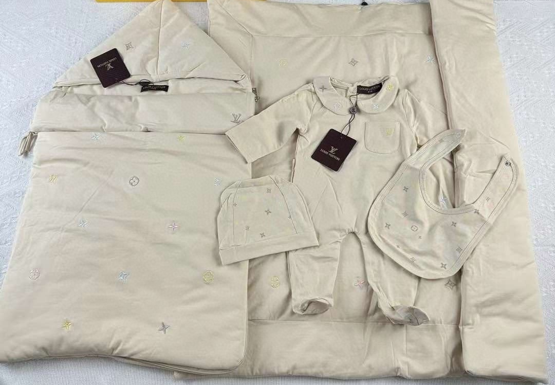 Tan Louis Vuitton Infant Set.png