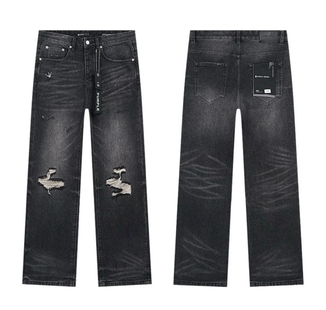 Purple Wide Leg Jeans