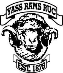 Yass Rams RUC emblem with a ram's head and the text 'YASS RAMS RUC EST. 1978'