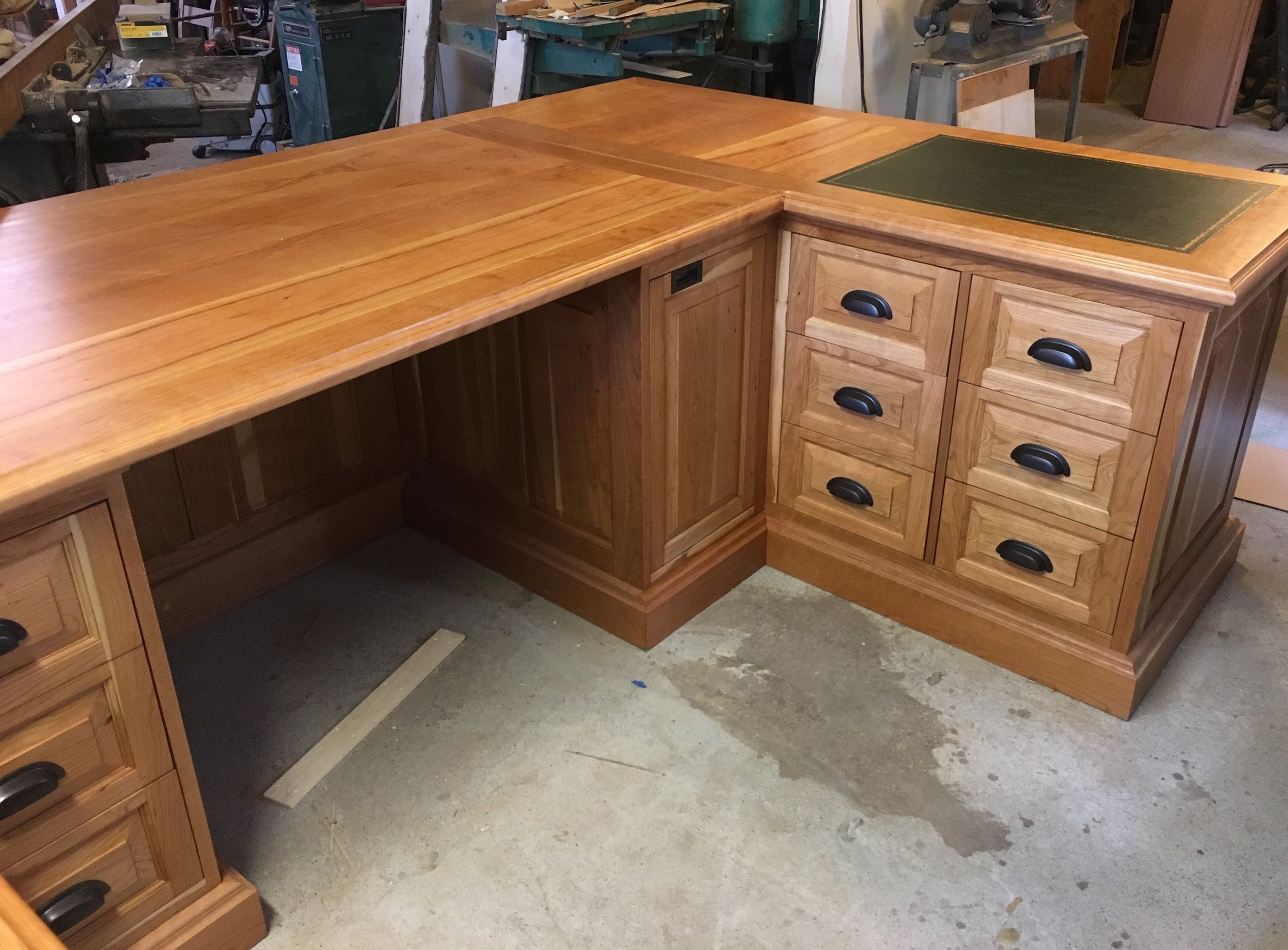 executive desk in cherry