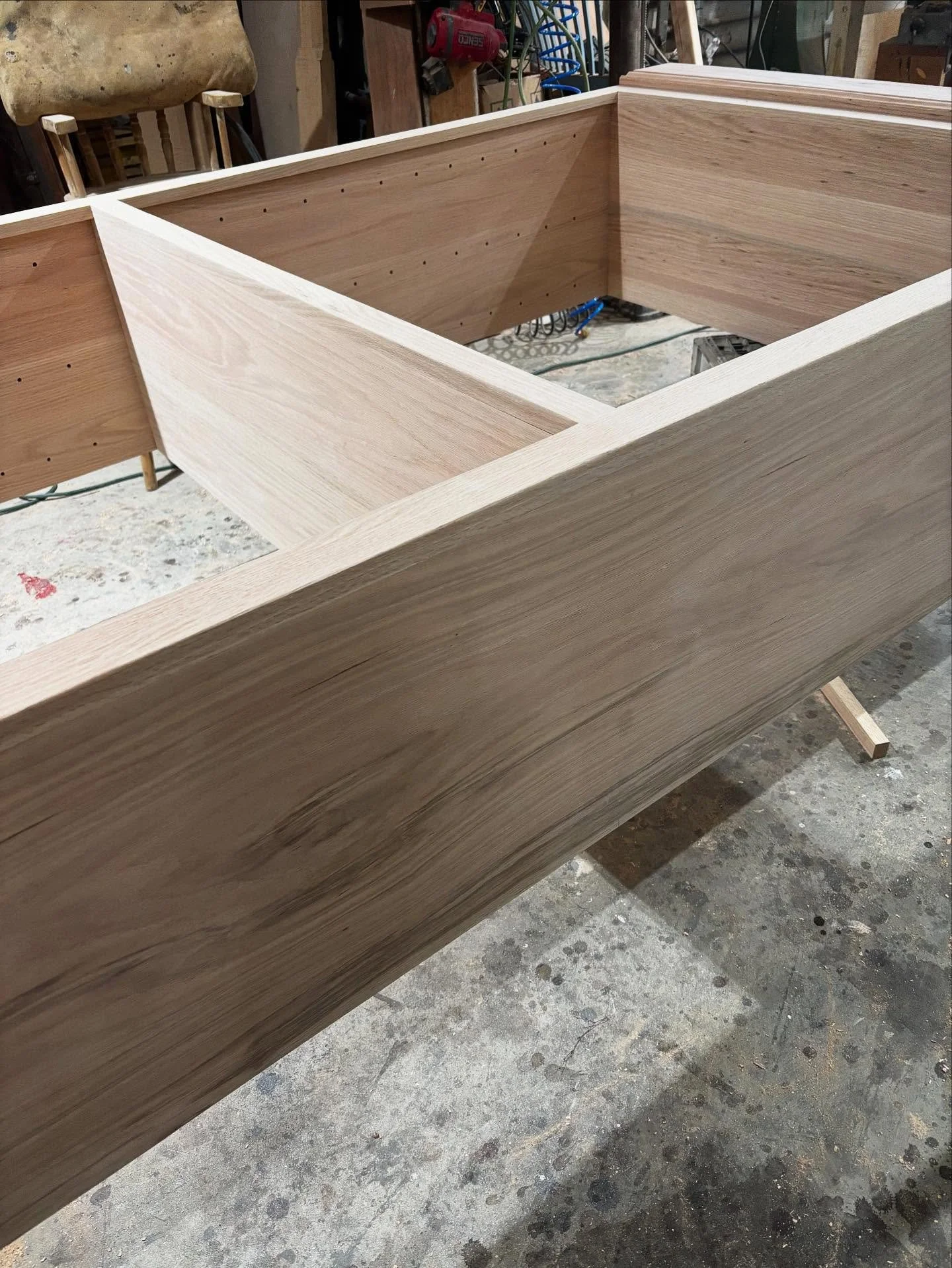 Solid Red Oak single board side. Oh my!!