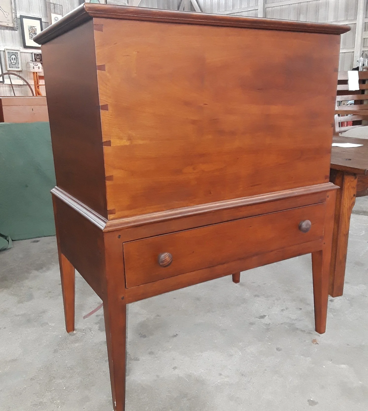 sugar chest made from cherry in Tennessee furniture